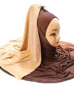 Justkartit Women'S 2 Shade Jersey Stretchable Material Hijab Scarf Dupatta