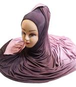 Justkartit Women'S Jersey Stretchable Material 2 Shade Hijab Scarf Dupatta