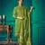 Green embroidered cotton salwar