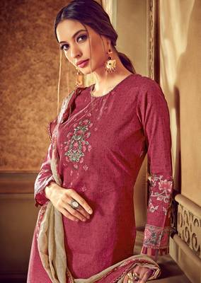 Pink digital print cotton salwar 2