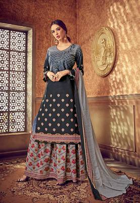 Blue digital print cotton salwar 1
