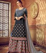 Blue digital print cotton salwar