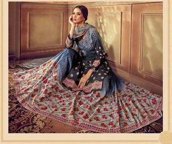 Blue digital print cotton salwar 2