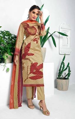 Olive digital print silk salwar 1