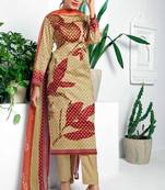 Olive digital print silk salwar