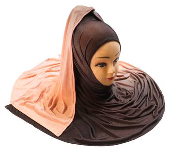 Justkartit Women'S 2 Shade Jersey Stretchable Material Hijab Scarf Dupatta 3