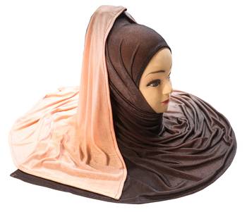 Justkartit Women'S 2 Shade Jersey Stretchable Material Hijab Scarf Dupatta 5