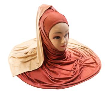 Justkartit Women'S Casual Wear 2 Shade Jersey Stretchable Hijab Scarf Dupatta 2
