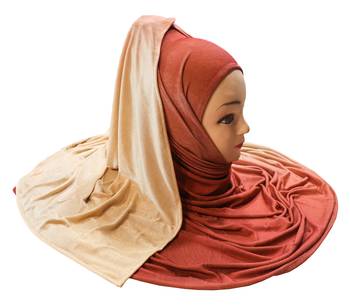 Justkartit Women'S Casual Wear 2 Shade Jersey Stretchable Hijab Scarf Dupatta 3