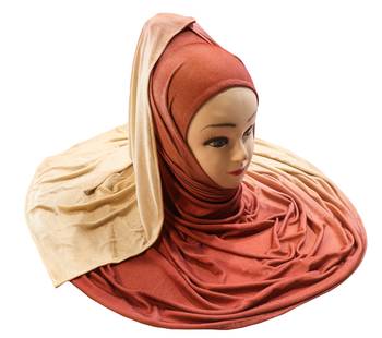 Justkartit Women'S Casual Wear 2 Shade Jersey Stretchable Hijab Scarf Dupatta 5