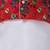 Red Tribal Print Jacket With White Stand Collar Kurta Pajama