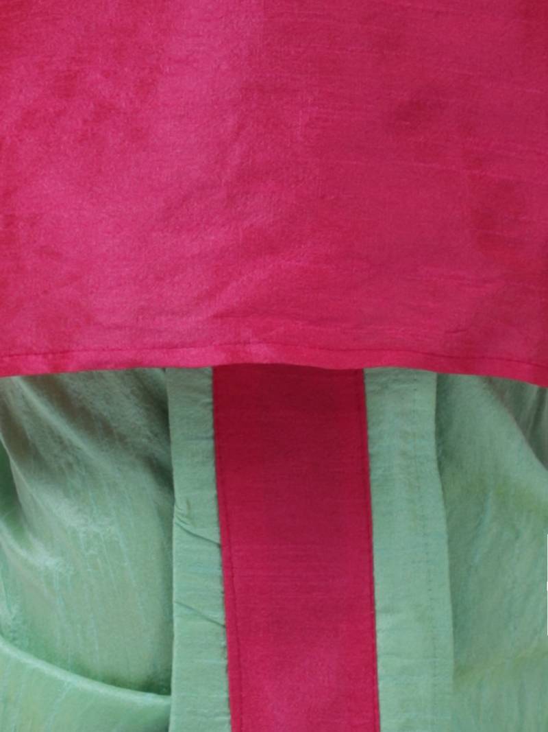 Purple Full Sleeve Dhoti Kurta For Boys