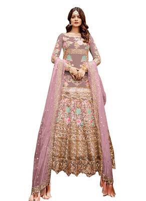 Multicolor Embroidered Net Salwar 1