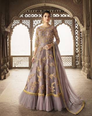 Chiku embroidered net salwar 1