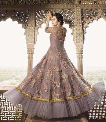 Chiku embroidered net salwar 2