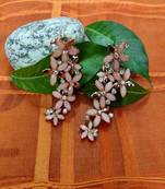 Pink crystal earrings