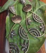 Gold crystal earrings