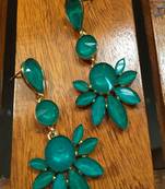 Blue crystal earrings