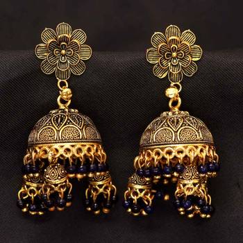 Blue jhumkas 1