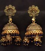 Blue jhumkas