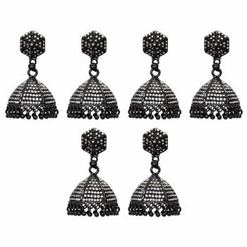 Black jhumkas 1