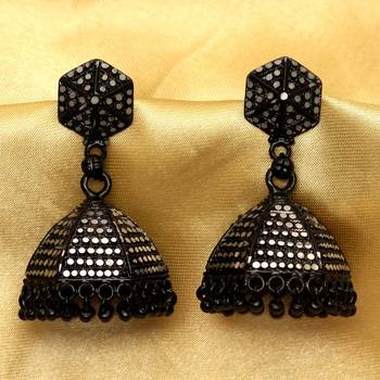 Black jhumkas 2