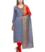 Grey beads cotton salwar