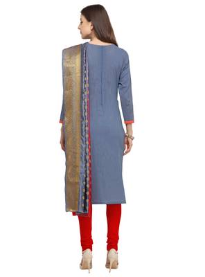 Grey beads cotton salwar 3