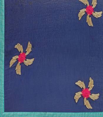 Sea-green jacquard banarasi silk salwar 4