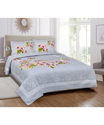 multicolor Heavy Designer KING SIZE Bedsheet With 2 Pillow Covers 1