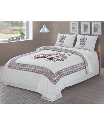 multicolor Heavy Designer KING SIZE Bedsheet With 2 Pillow Covers (108*100) 1