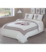 multicolor Heavy Designer KING SIZE Bedsheet With 2 Pillow Covers (108*100)