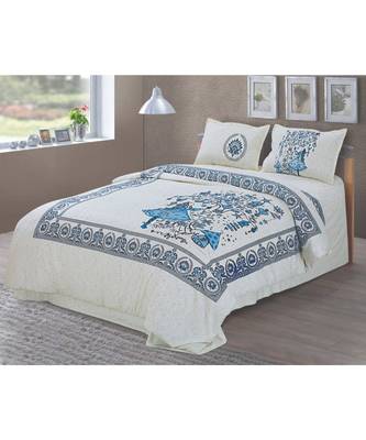 multicolor Heavy Designer KING SIZE Bedsheet With 2 Pillow Covers (108*100) 1