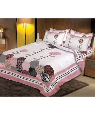 multicolor Heavy Designer KING SIZE Bedsheet With 2 Pillow Covers (108*100) 1