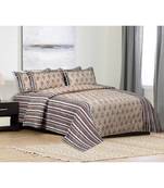 multicolor jaipuri Printed Double Bedsheet With Two pillow Covers (93*108)