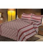 multicolor jaipuri Printed  heavy king size Double Bedsheet With Two pillow Covers