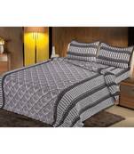 multicolor jaipuri Printed  heavy king size Double Bedsheet With Two pillow Covers