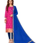 Pink Woven Banarasi Silk Salwar