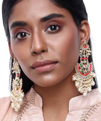Long Kundan Earrings 1