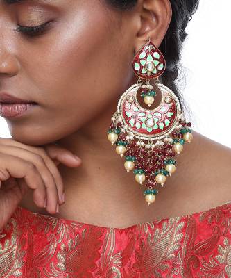 Chand Meenakari Earrings 1
