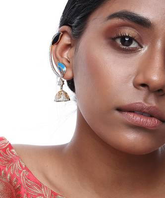 Peacock Ear Cuff 1