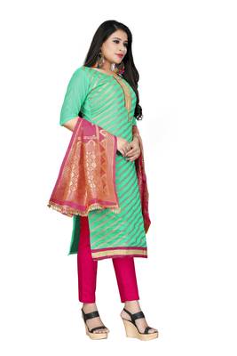 Sea-Green Woven Banarasi Salwar 4