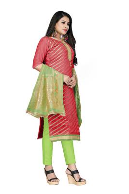 Pink Woven Banarasi Salwar 3