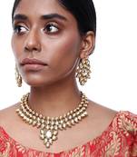 Kundan Neckpiece & Earrings Set