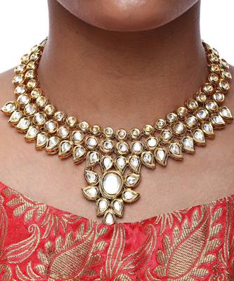 Kundan Neckpiece & Earrings Set 2