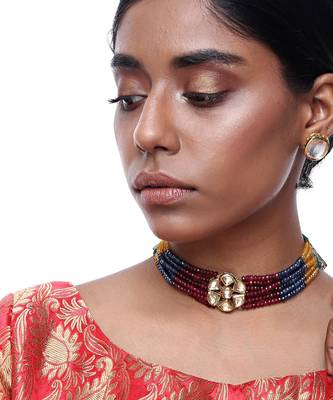 Kundan Choker With Studs 1
