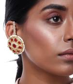 Kundan Oversized Studs