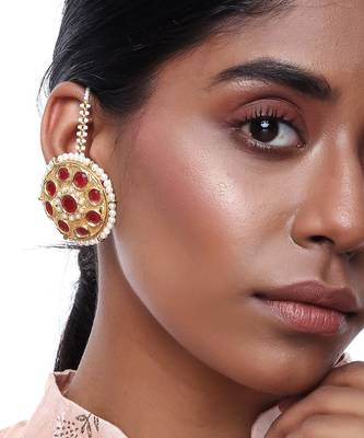 Kundan Oversized Studs 2