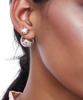 Diamond Double Studs 1