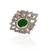 Heena Trendy Green Colour stone Ring >> HJRN12G <<
